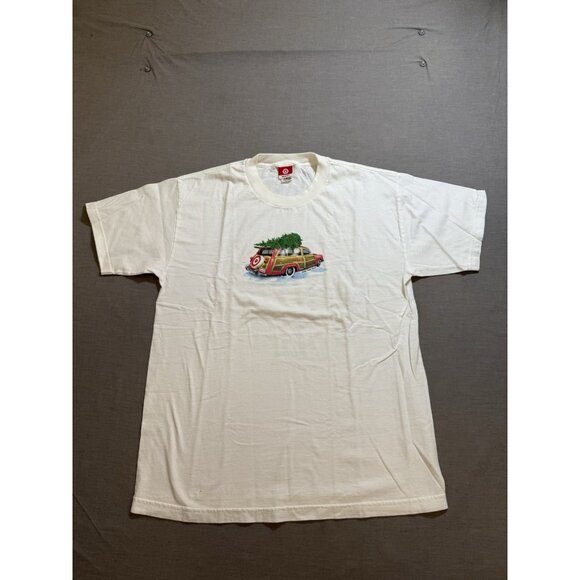 Vintage 2000 Ford Woody Wagon Target Promo Shirt Adult Large White Short Sleeve. - Picture 1 of 10